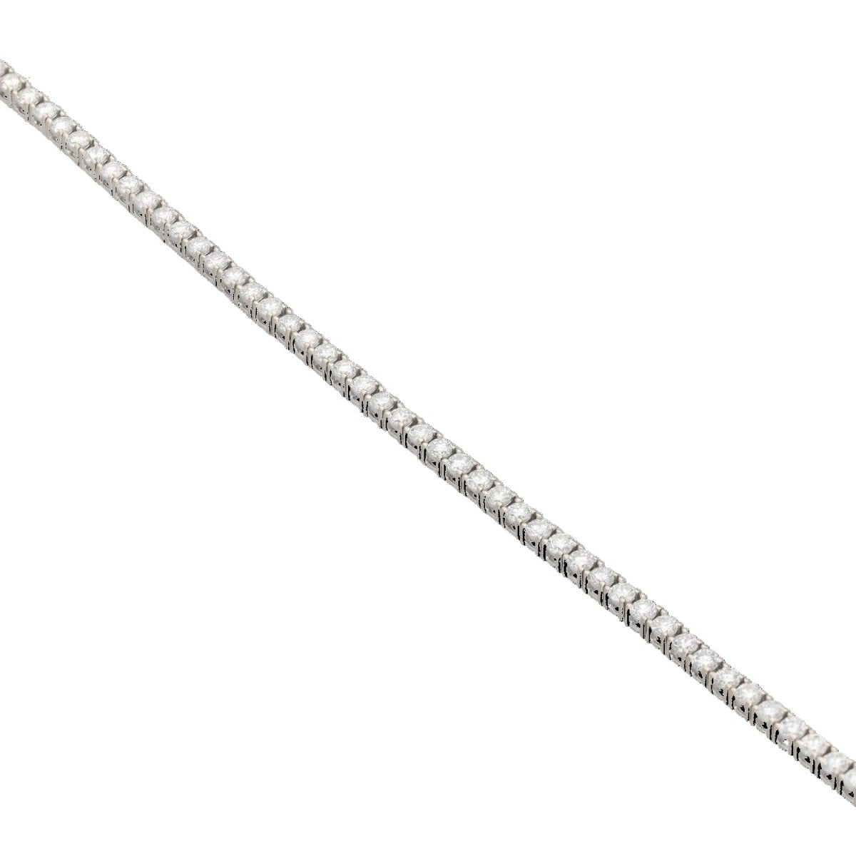 Bracelet Ligne en or blanc et diamants