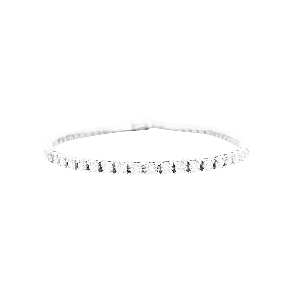 Bracelet ligne en or blanc et diamants - Castafiore