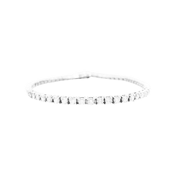 Bracelet ligne en or blanc et diamants - Castafiore