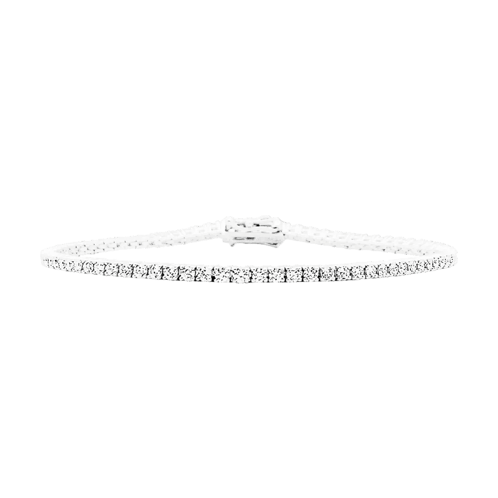 Bracelet Ligne en or blanc et diamants - Castafiore