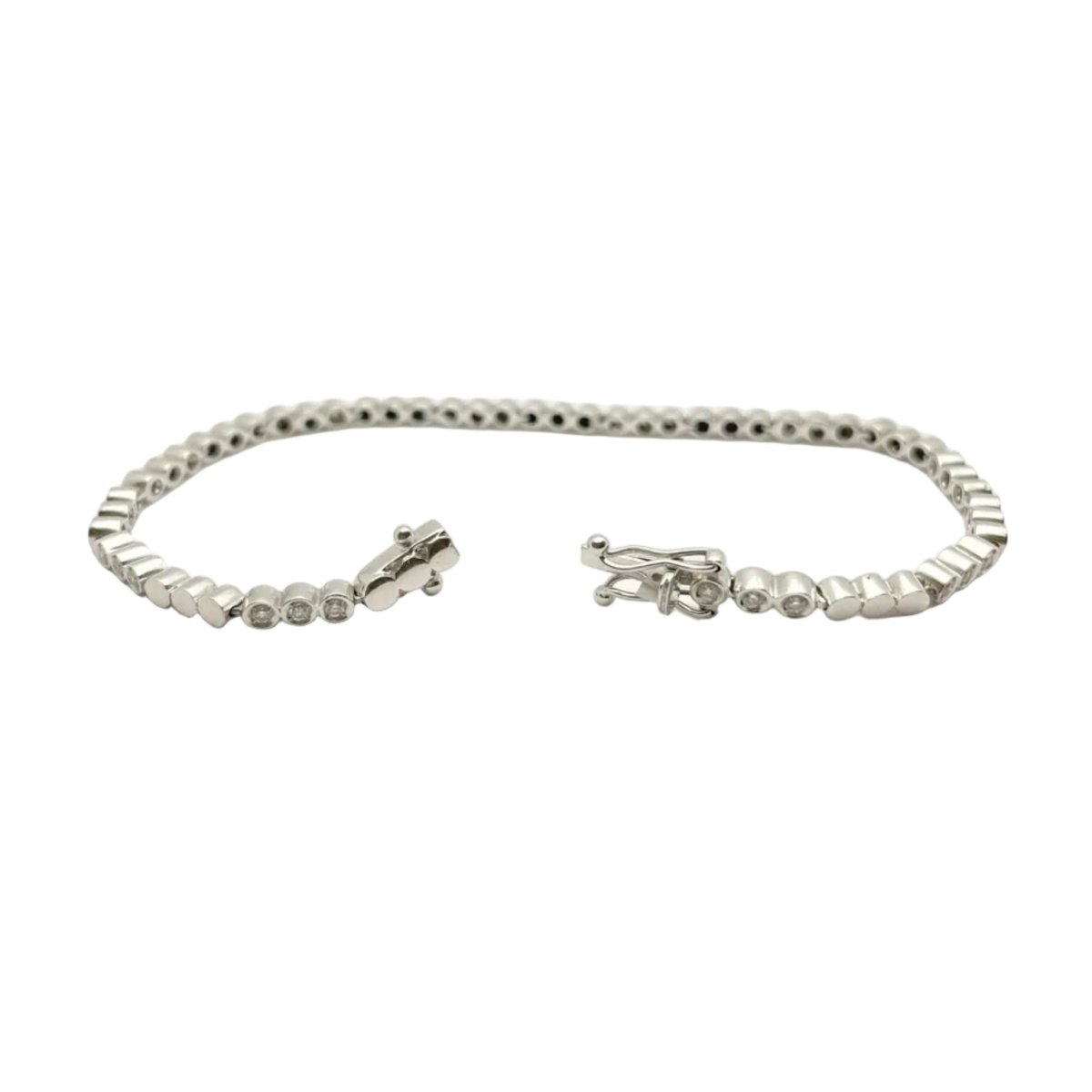 Bracelet Ligne en or blanc et diamants - Castafiore