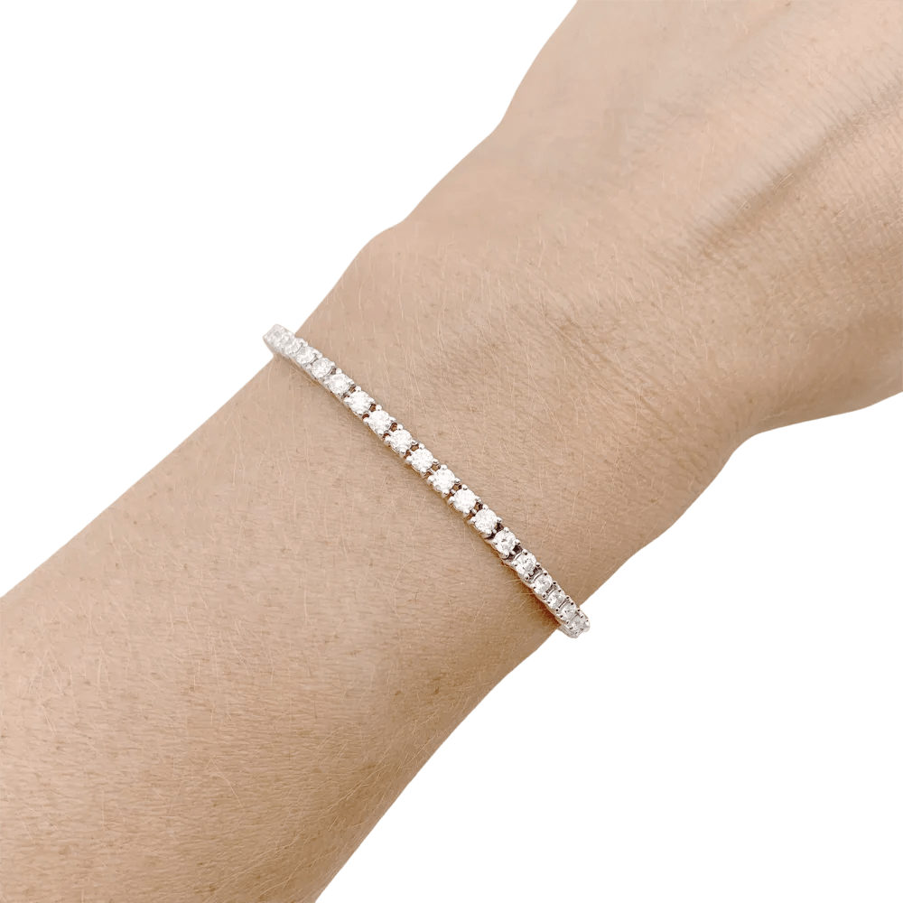 Bracelet Ligne en or blanc et diamants - Castafiore