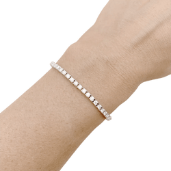 Bracelet Ligne en or blanc et diamants - Castafiore