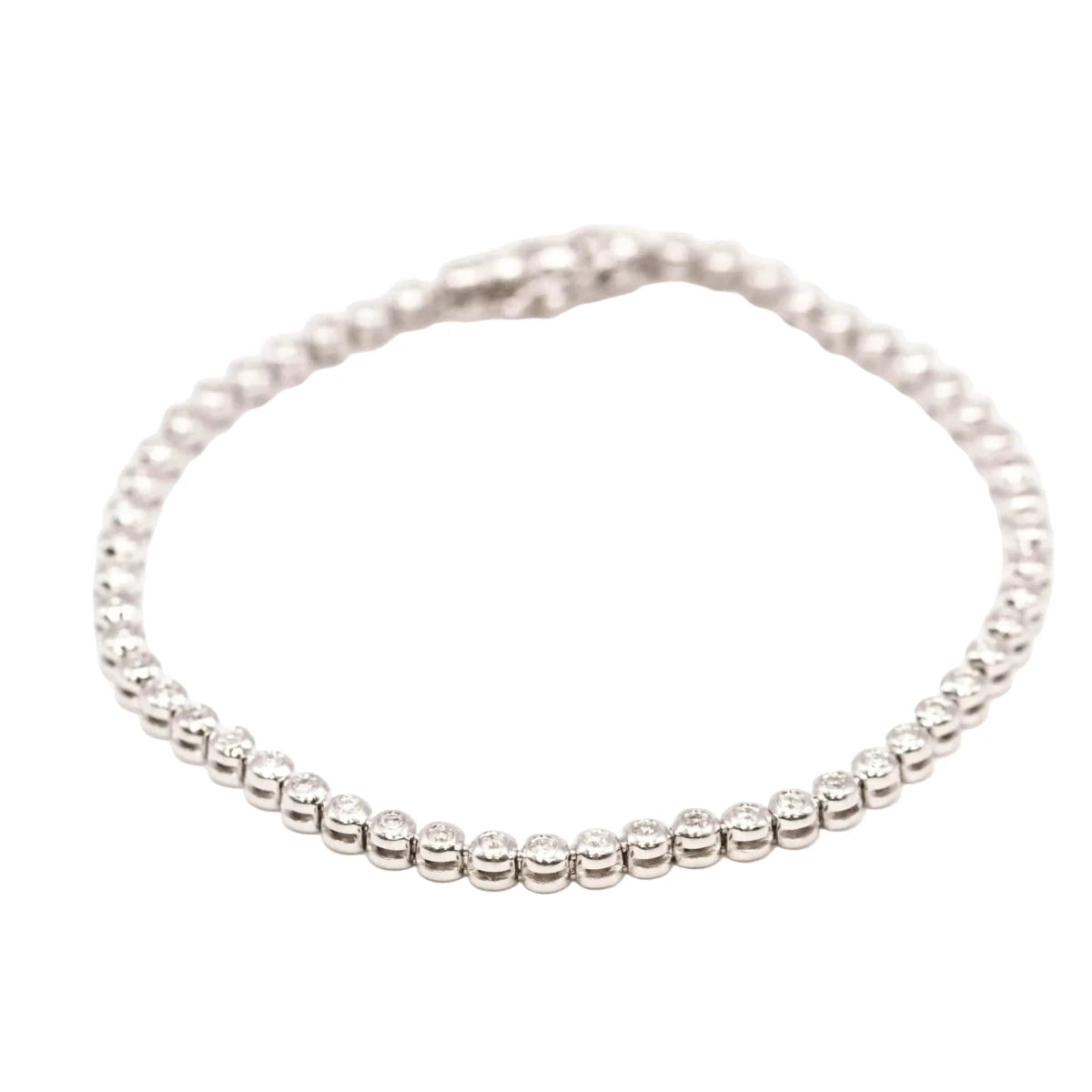 Bracelet Ligne en or blanc et diamants - Castafiore