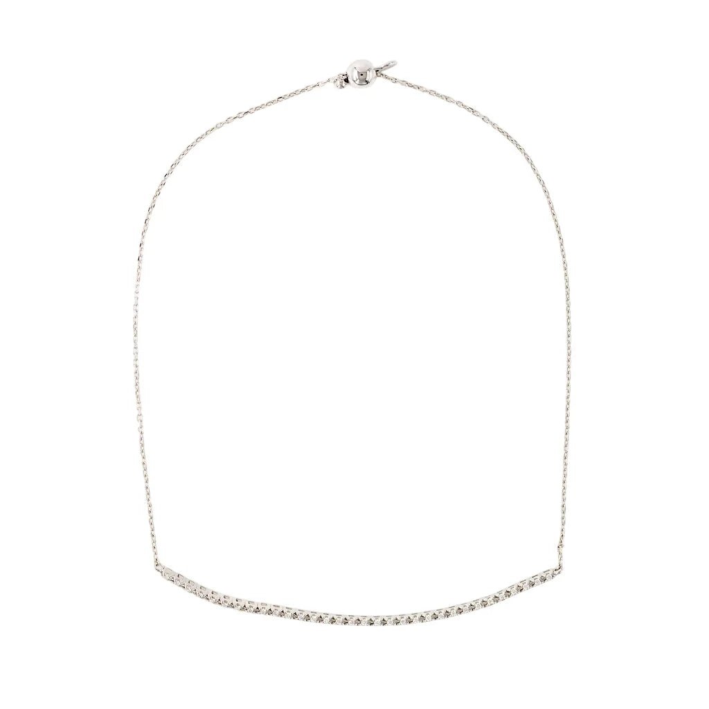 Bracelet Ligne en or blanc et diamants - Castafiore