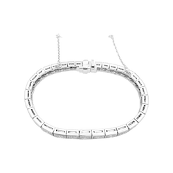 Bracelet Ligne en or blanc et diamants - Castafiore