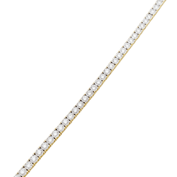 Bracelet two-gold line, diamonds, 2 carats.