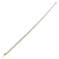 Bracelet two-gold line, diamonds, 2 carats.