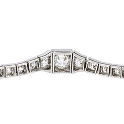 Bracelet Ligne en or blanc, platine et diamants - Castafiore