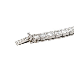 Bracelet Ligne en or blanc, platine et diamants - Castafiore