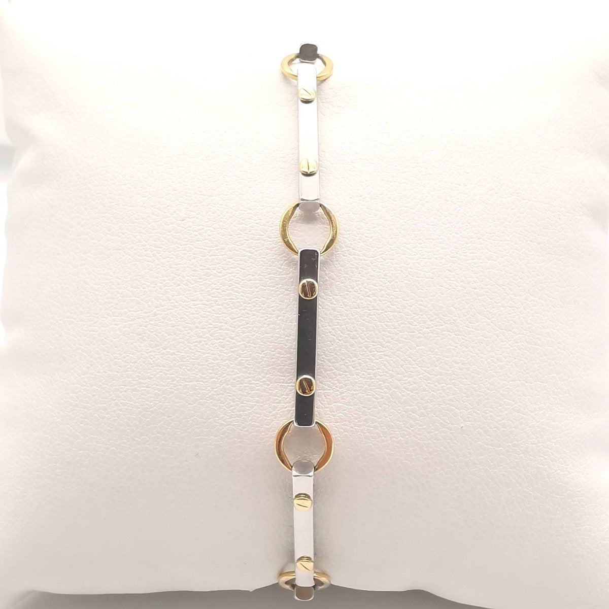 Bracelet Ligne en or et acier - Castafiore