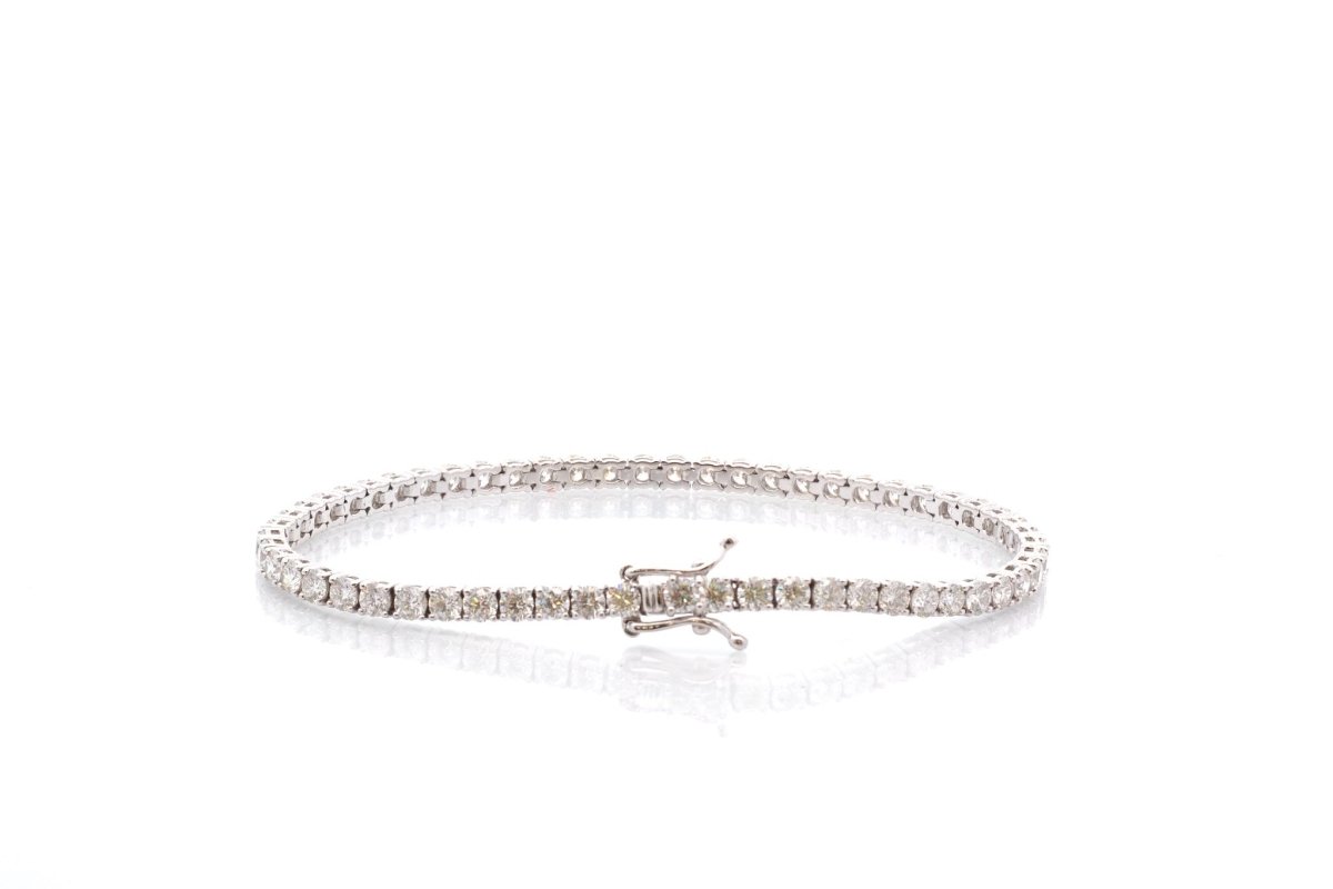 Bracelet line diamonds in 18k gold