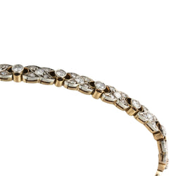 Bracelet Ligne en or jaune, argent et diamants - Castafiore