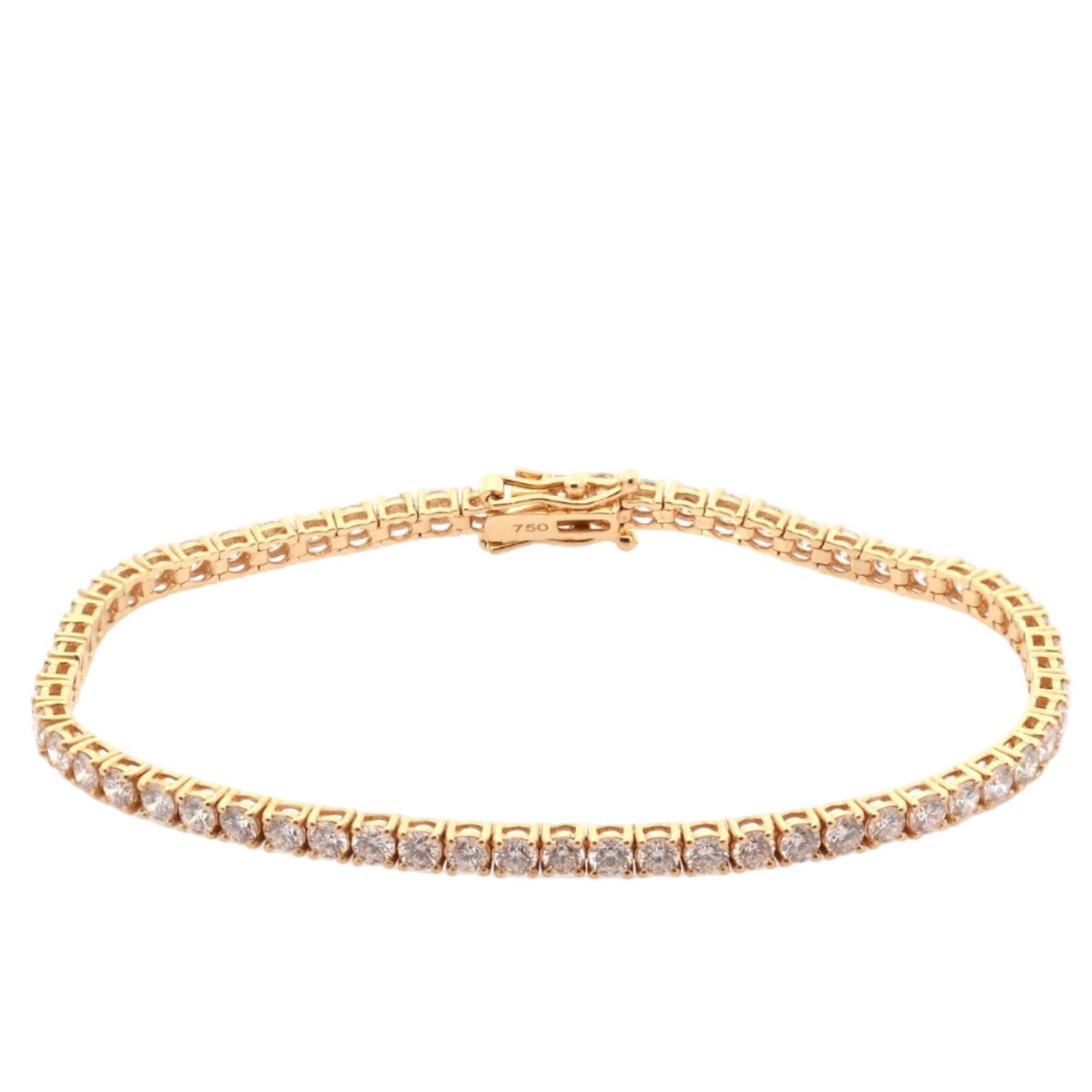 Bracelet Ligne en or jaune et diamants - Castafiore