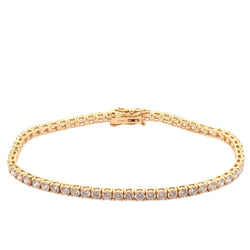 Bracelet Ligne en or jaune et diamants - Castafiore