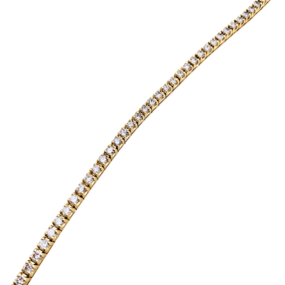 Bracelet Ligne en or jaune et diamants - Castafiore