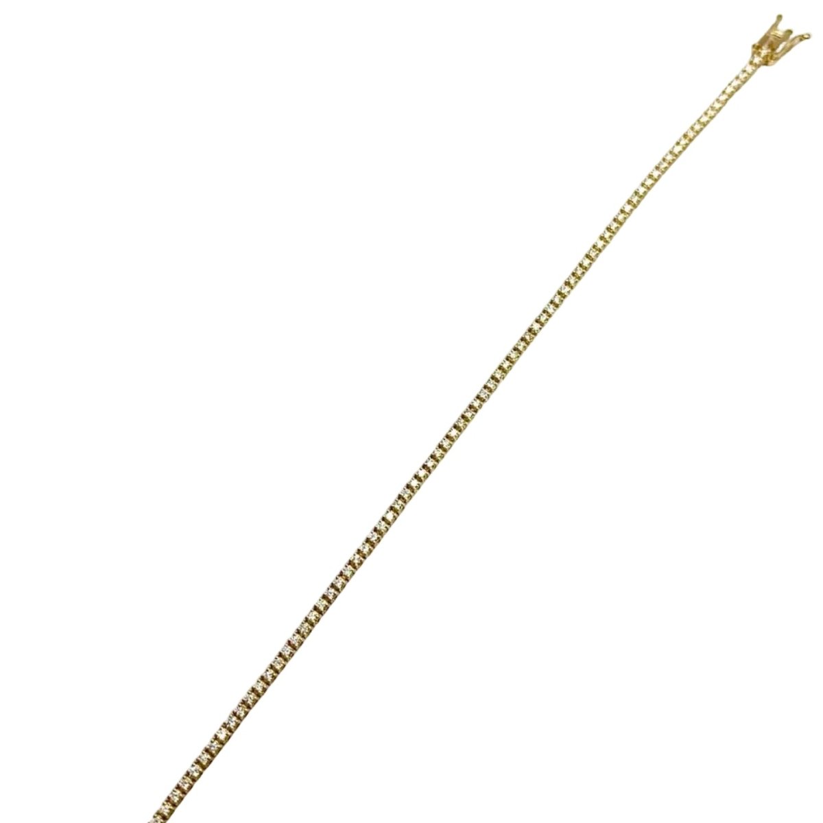 Bracelet Ligne en or jaune et diamants - Castafiore