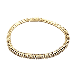 Bracelet Ligne en or jaune et diamants - Castafiore