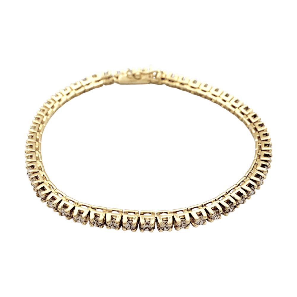 Bracelet Ligne en or jaune et diamants - Castafiore