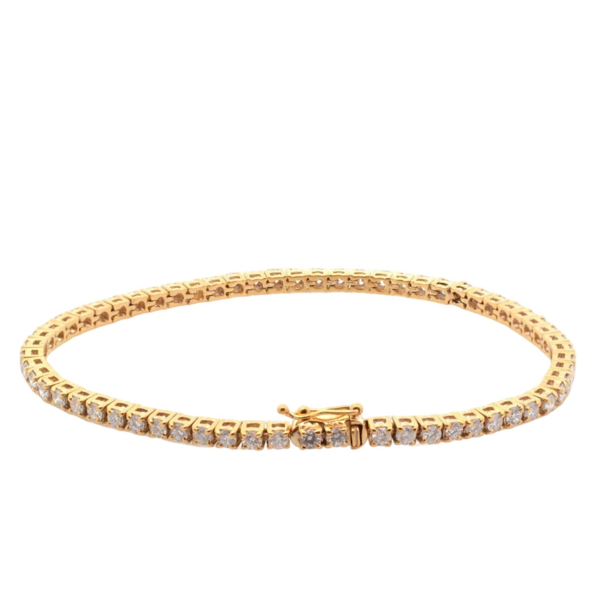 Bracelet Ligne en or jaune et diamants - Castafiore