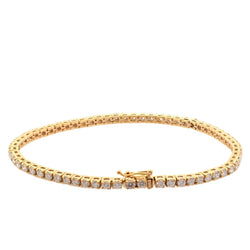 Bracelet Ligne en or jaune et diamants - Castafiore