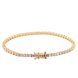 Bracelet Ligne en or jaune et diamants - Castafiore