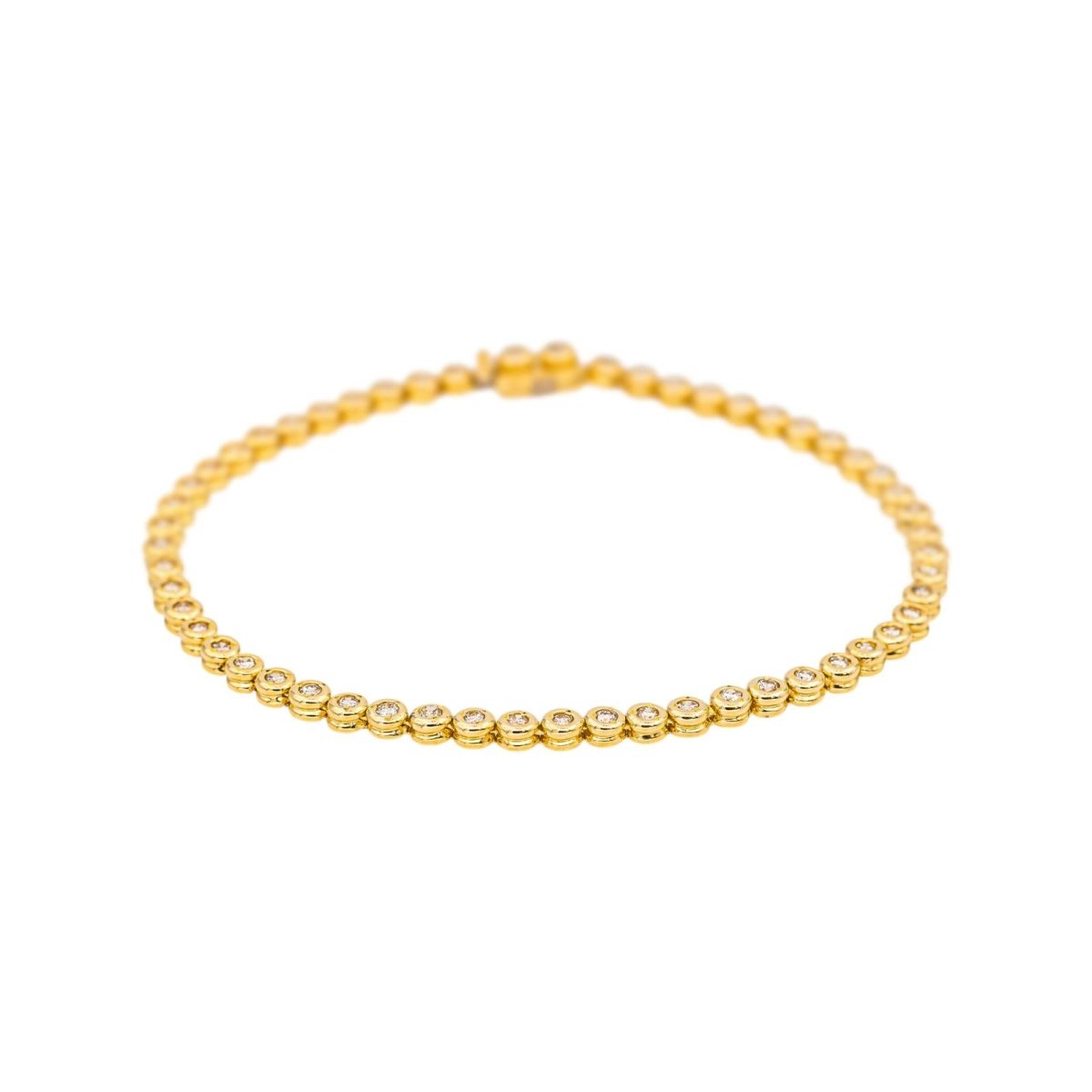 Bracelet Ligne en or jaune et diamants - Castafiore