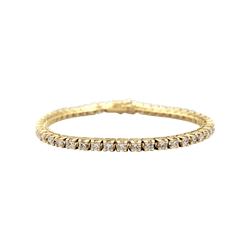 Bracelet Ligne en or jaune et diamants - Castafiore