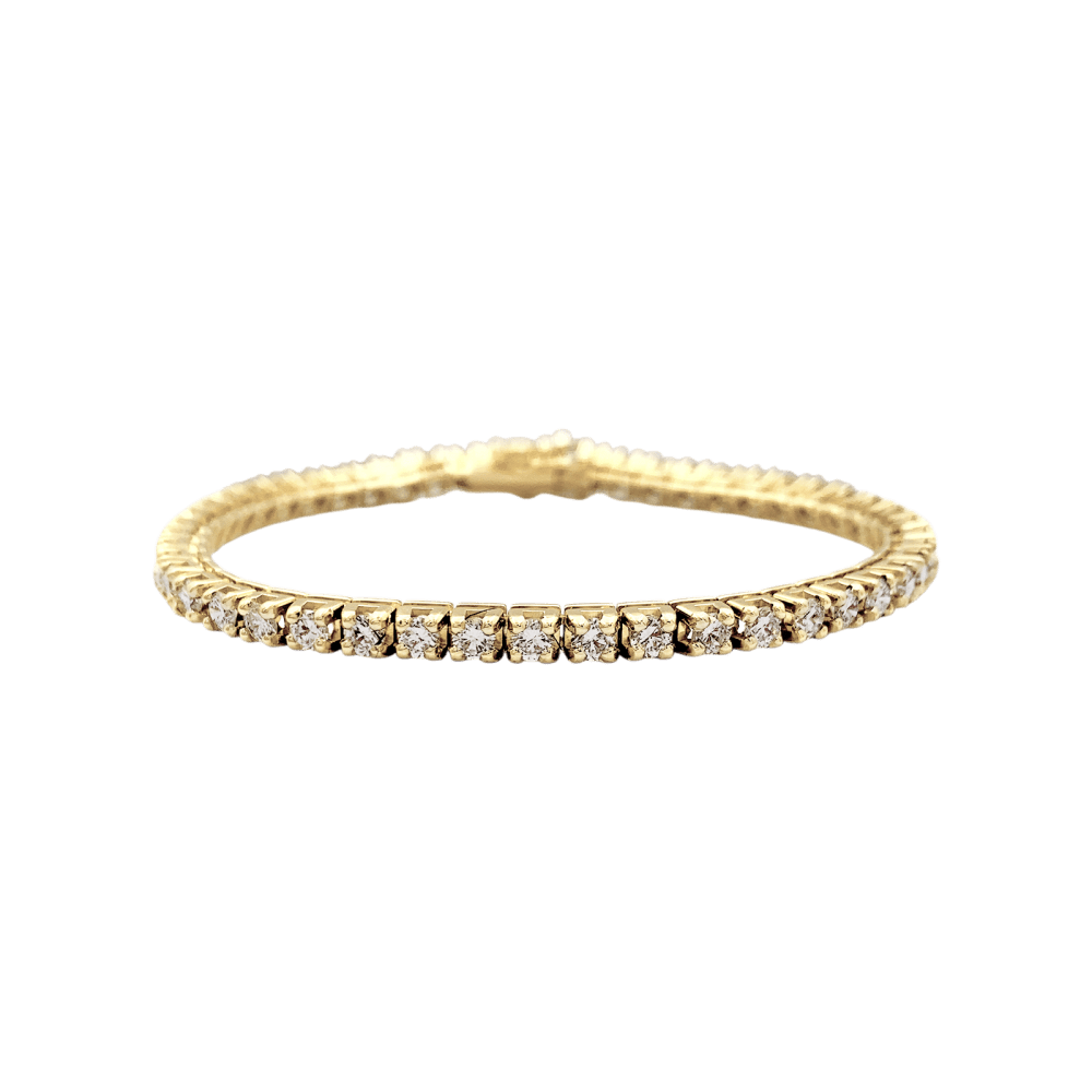 Bracelet Ligne en or jaune et diamants - Castafiore