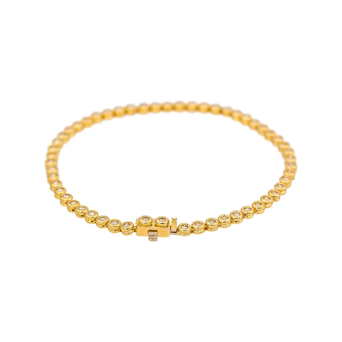 Bracelet Ligne en or jaune et diamants - Castafiore