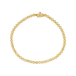 Bracelet Ligne en or jaune et diamants - Castafiore