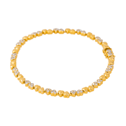 Bracelet Ligne en or jaune et diamants - Castafiore
