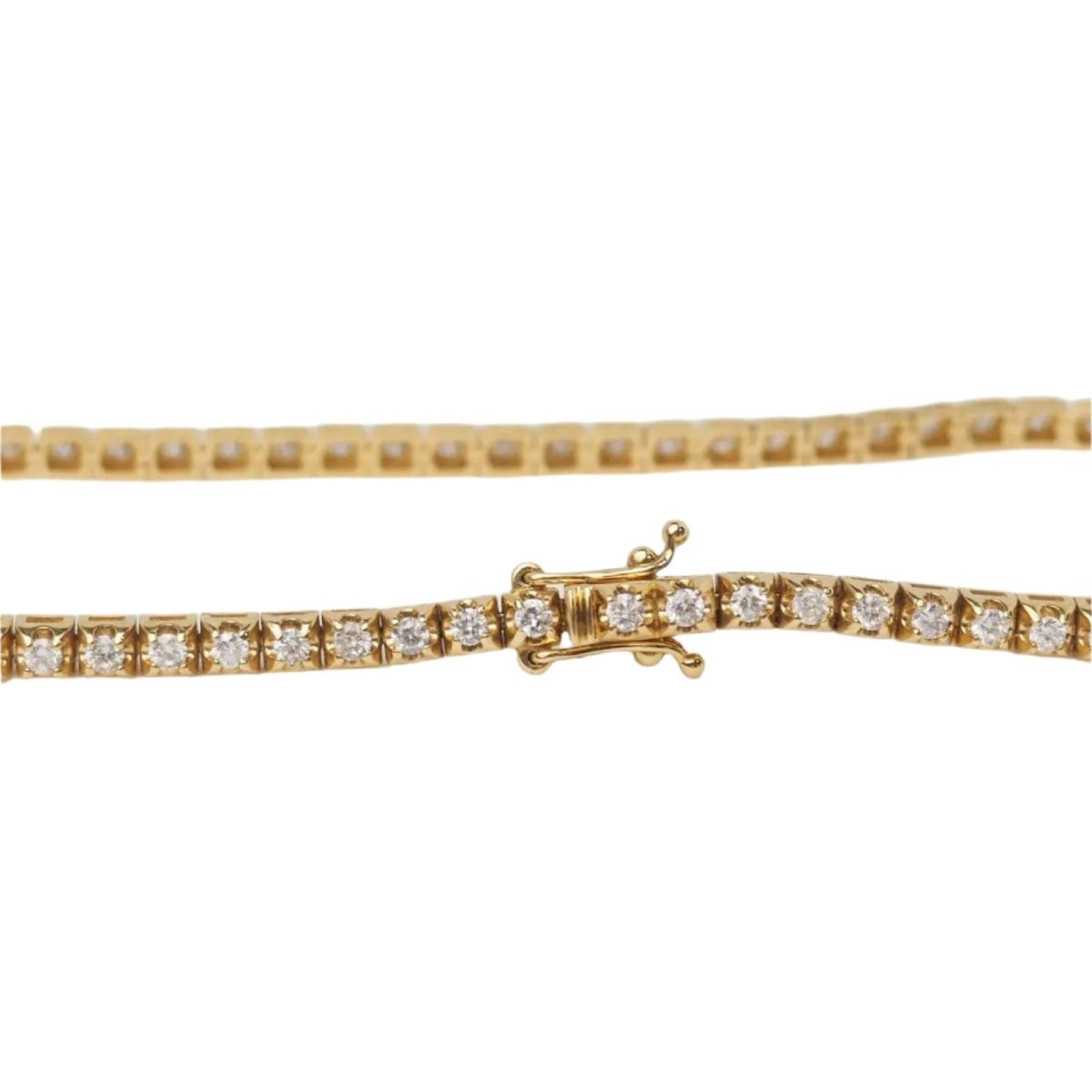 Bracelet Ligne en or jaune et diamants - Castafiore