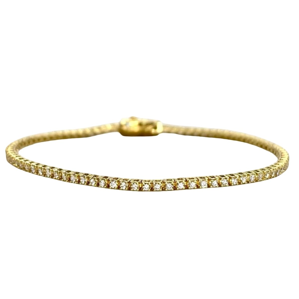 Bracelet Ligne en or jaune et diamants - Castafiore