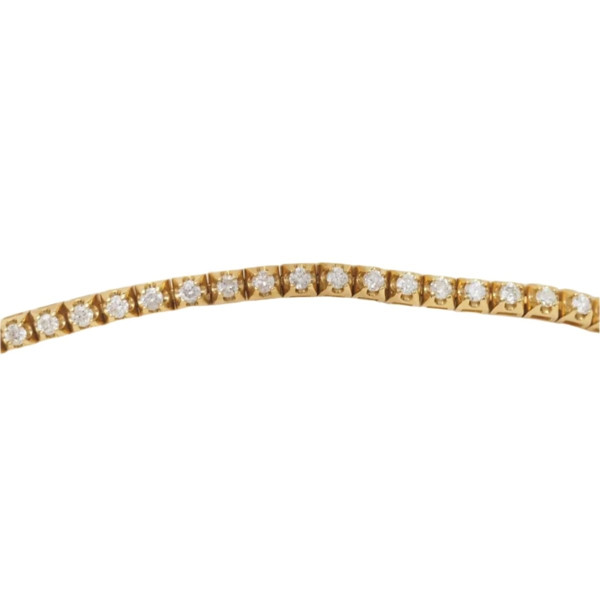 Bracelet Ligne en or jaune et diamants - Castafiore