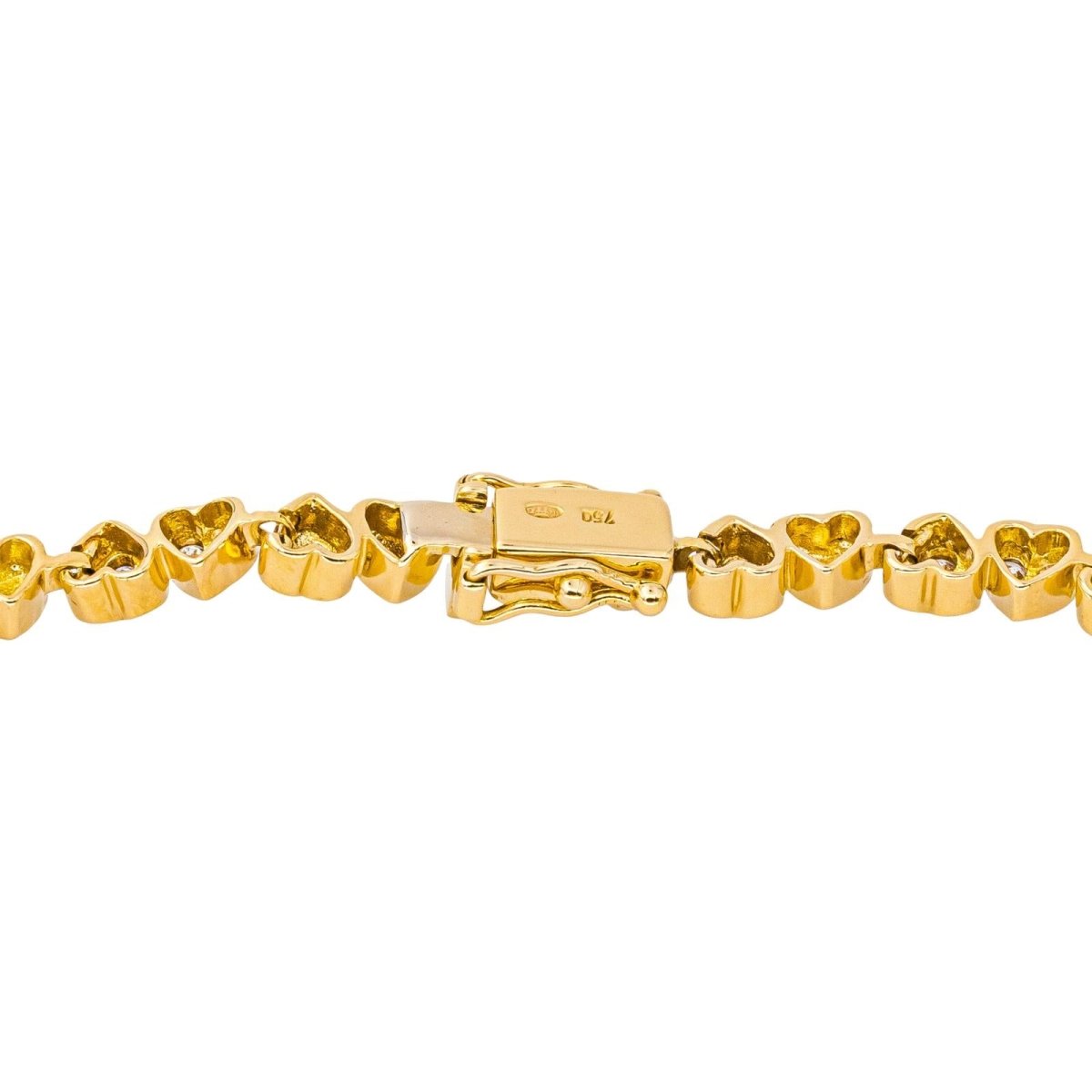 Bracelet Ligne en or jaune et diamants - Castafiore
