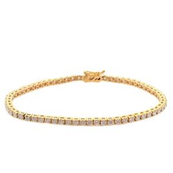 Bracelet Ligne en or jaune et diamants - Castafiore
