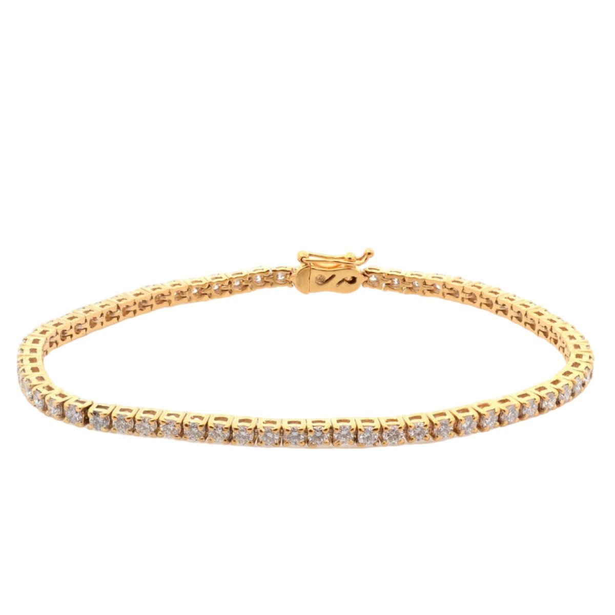 Bracelet Ligne en or jaune et diamants - Castafiore