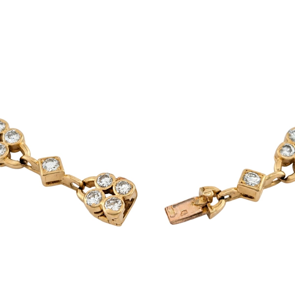 Bracelet Ligne en or jaune et diamants - Castafiore