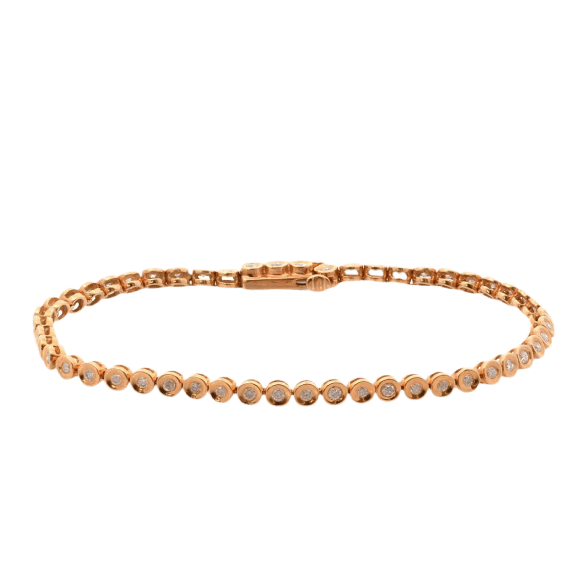 Bracelet Ligne en or jaune et diamants - Castafiore