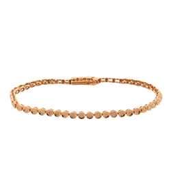 Bracelet Ligne en or jaune et diamants - Castafiore