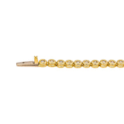 Bracelet Ligne en or jaune et diamants - Castafiore