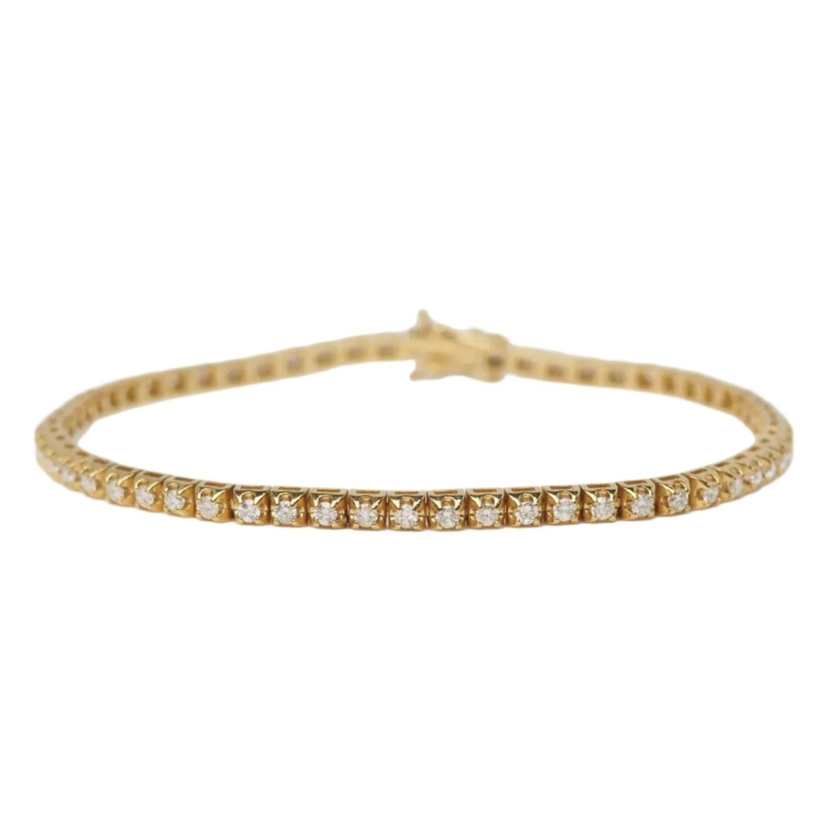 Bracelet Ligne en or jaune et diamants - Castafiore