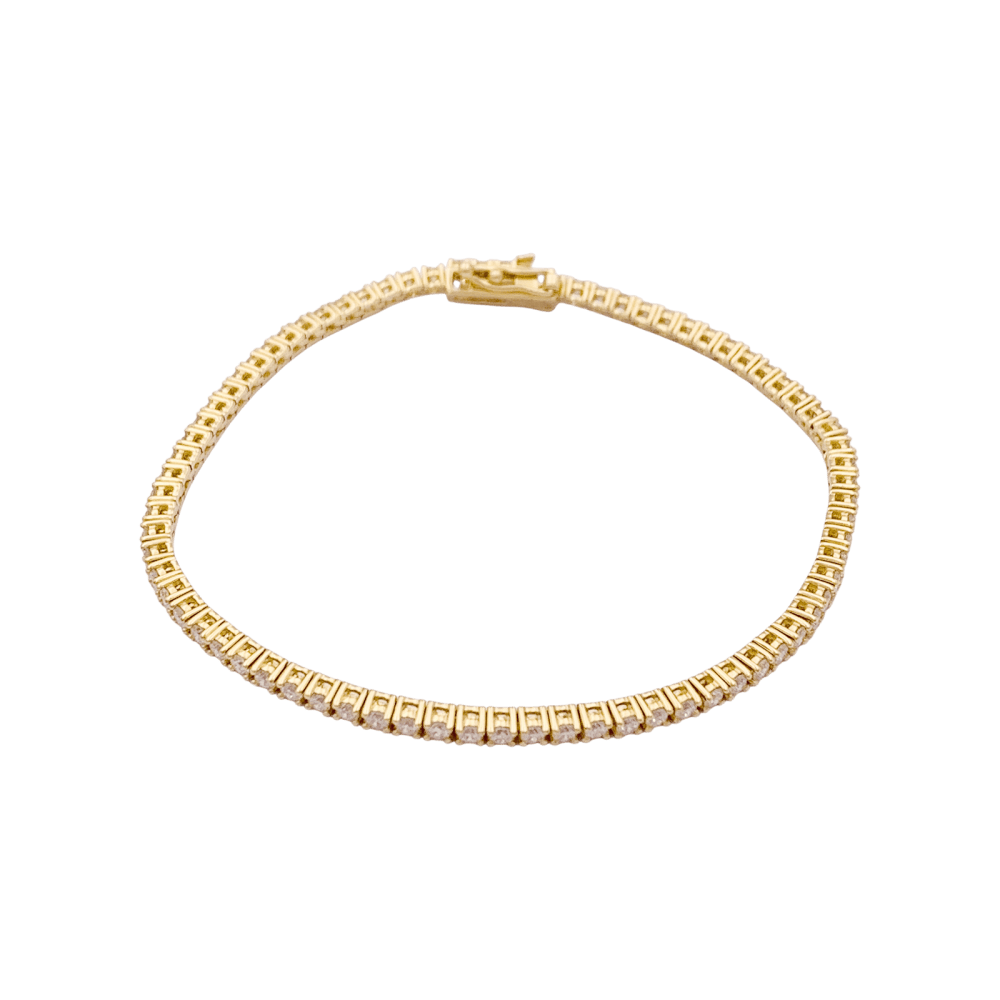 Bracelet Ligne en or jaune et diamants - Castafiore