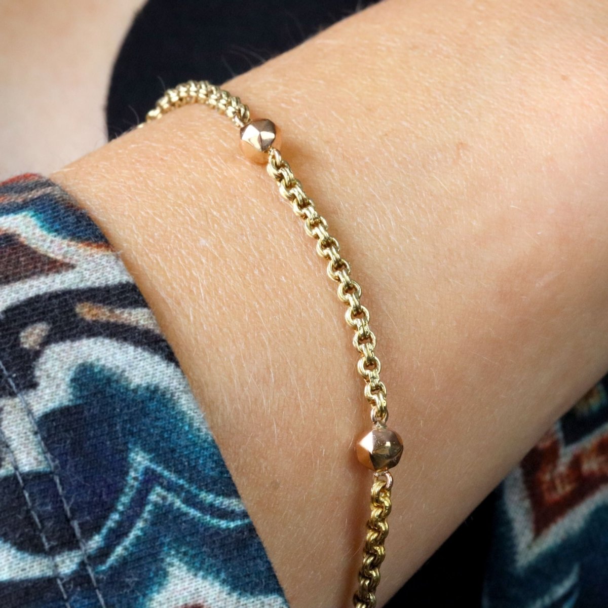 Bracelet Ligne en or jaune et or rose - Castafiore