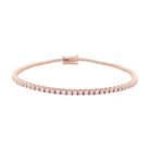 Bracelet Ligne en or rose et diamants - Castafiore