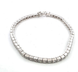 Bracelet Ligne en platine et diamants - Castafiore