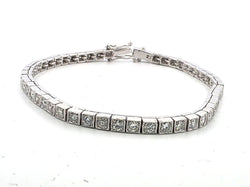 Bracelet Ligne en platine et diamants - Castafiore