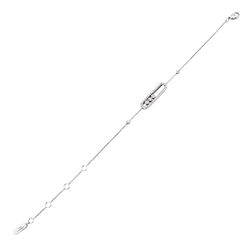 Bracelet Messika, "Baby Move Pavé", white gold and diamonds.