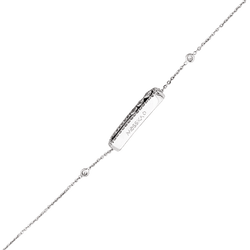 Bracelet Messika, "Baby Move Pavé", white gold and diamonds.